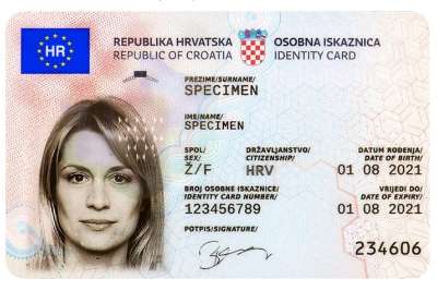 Croatian ID 2021 new Buy full Identification for Eastern European Nations